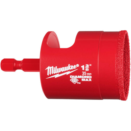 Diamond Max™ Hole Saw Bit, 1-3/8", 1-1/2" Depth of Cut, Diamond