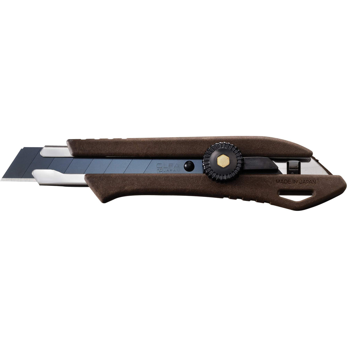 Ratchet Lock Knife, 18 mm, Wood Handle
