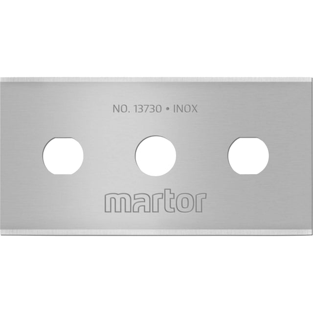 Stainless Steel Industrial Blade with Square Ends, Single Style