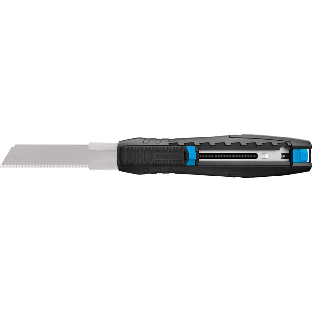 Secubase 383 Retractable Safety Knife with Serrated Blade, 73 mm