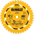 Cross Cutting Circular Saw Blade, 8-1/4", 40 Teeth, Wood Use