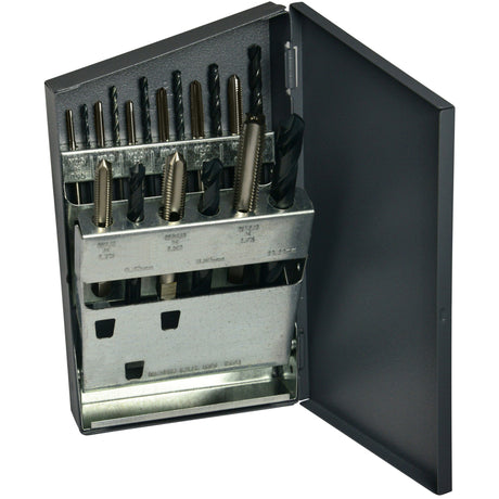 HTGP Metric Jobber Drill & Hand Tap Set, 18 Pieces
