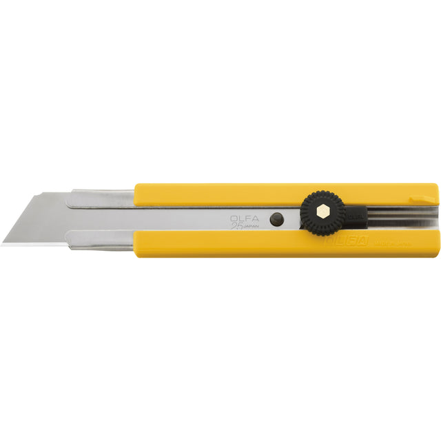 Rubber Inset Utility Knife with Solid Blade