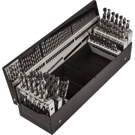 Jobber Length Combination Drill Bit Set, 114 Pieces, High Speed Steel