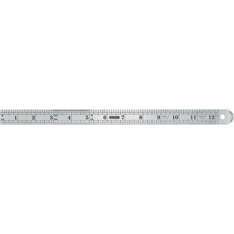 Industrial Precision Flexible Ruler, 13" L, Steel