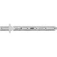Industrial Precision Flexible Ruler, 6" L, Steel