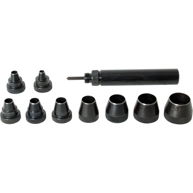 Professional Gasket Punch Set, 10 Pieces