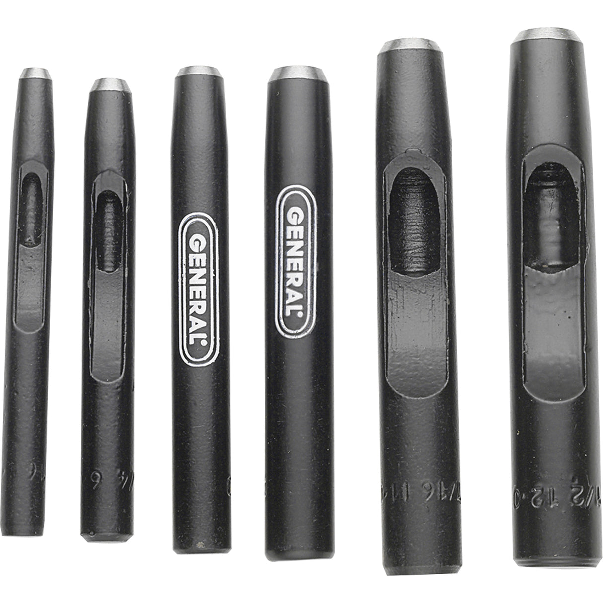 Hollow Steel Punch Set, 6 Pieces