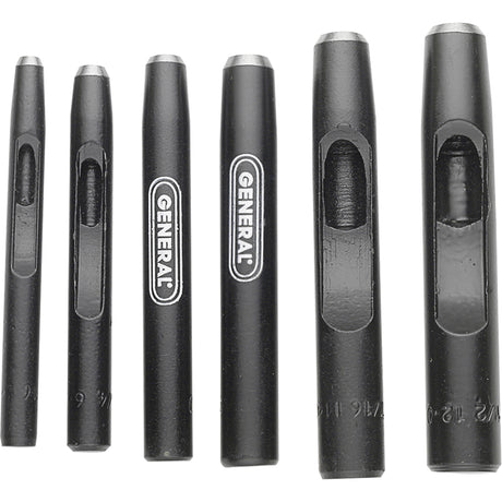 Hollow Steel Punch Set, 6 Pieces