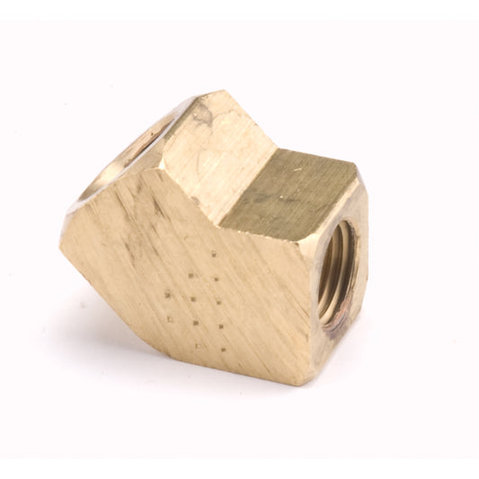 Pipe Elbows 45° Extruded, Brass, 1/4"