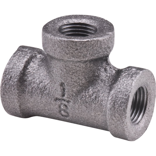 Tee, Black Iron, 2"