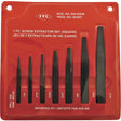 ISE-7 7-Piece Square Screw Extractor Set, For Screw Size 1/8" - 9/16"