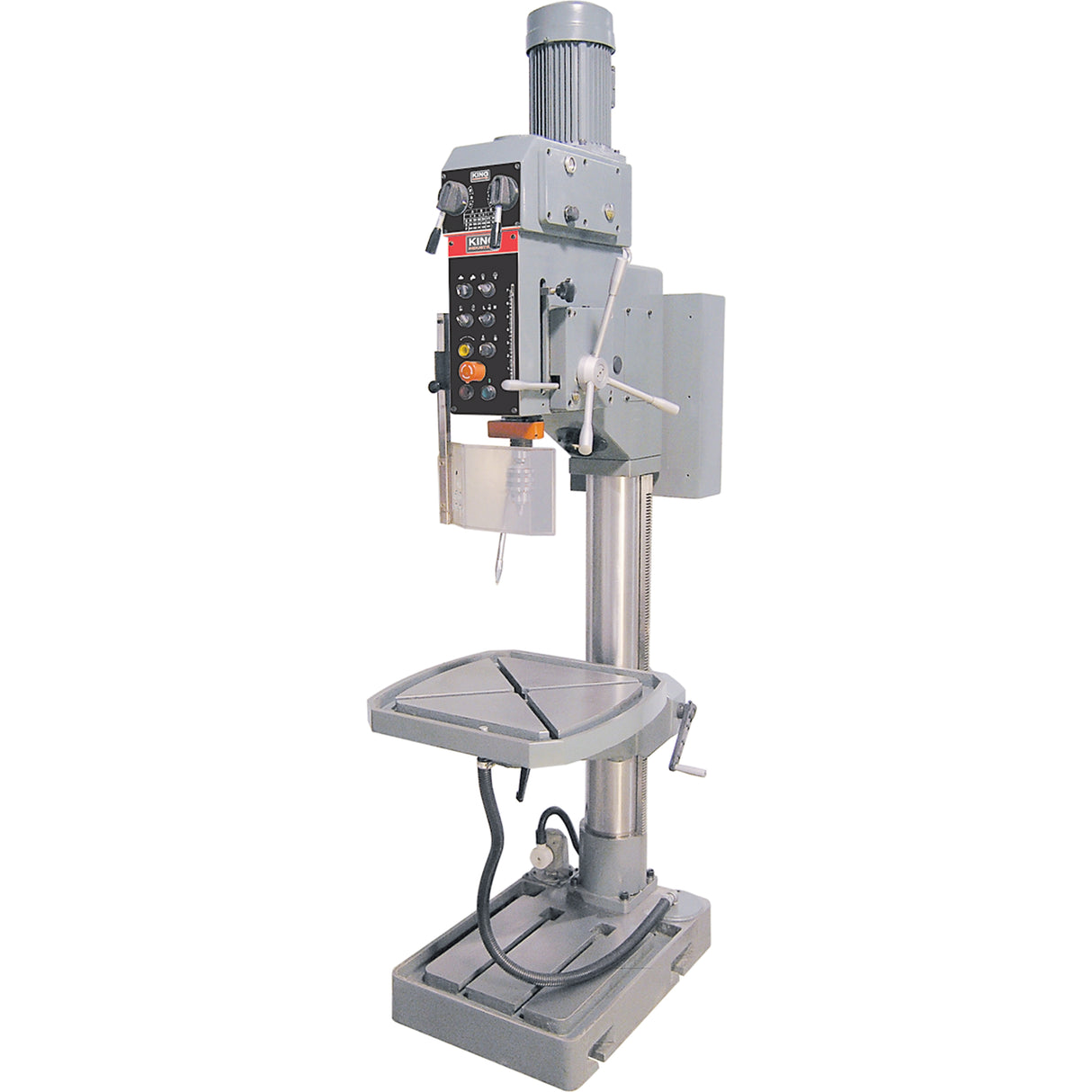 Variable Speed Gearhead Drill Presses, 5/8" Chuck, 2 Speed(s), 22" W x 22" L, #4 Morse