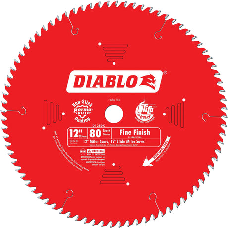 Contractor Saw Blades - Fine Finishing Saw Blades, 12", 80 Teeth, Wood Use