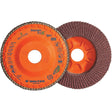 Enduro-Flex™ Stainless Flap Disc, 5" x 5", Type 27, 60 Grit, Zirconia Alumina