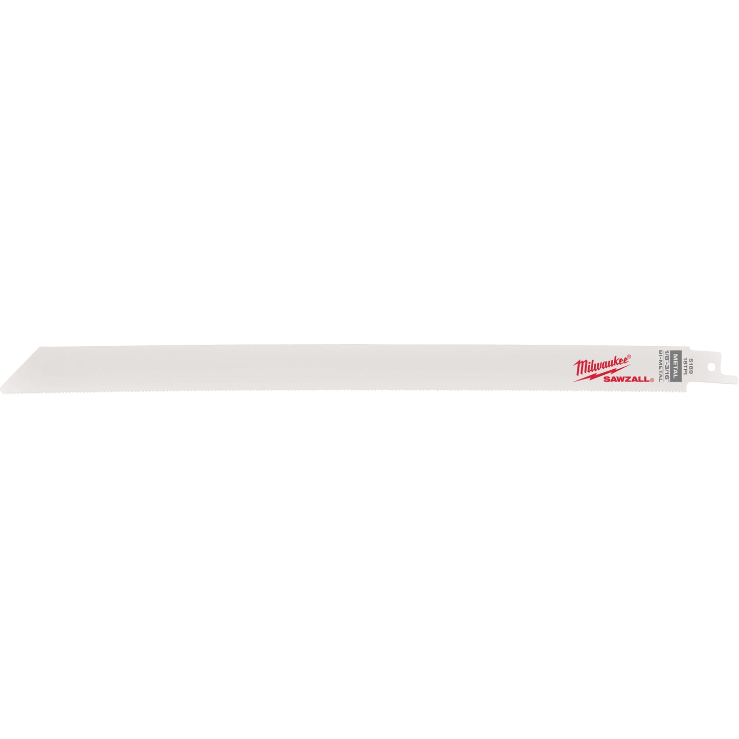 High Performance Super Sawzall® Blades, Bi-Metal, 18 TPI, 12" L