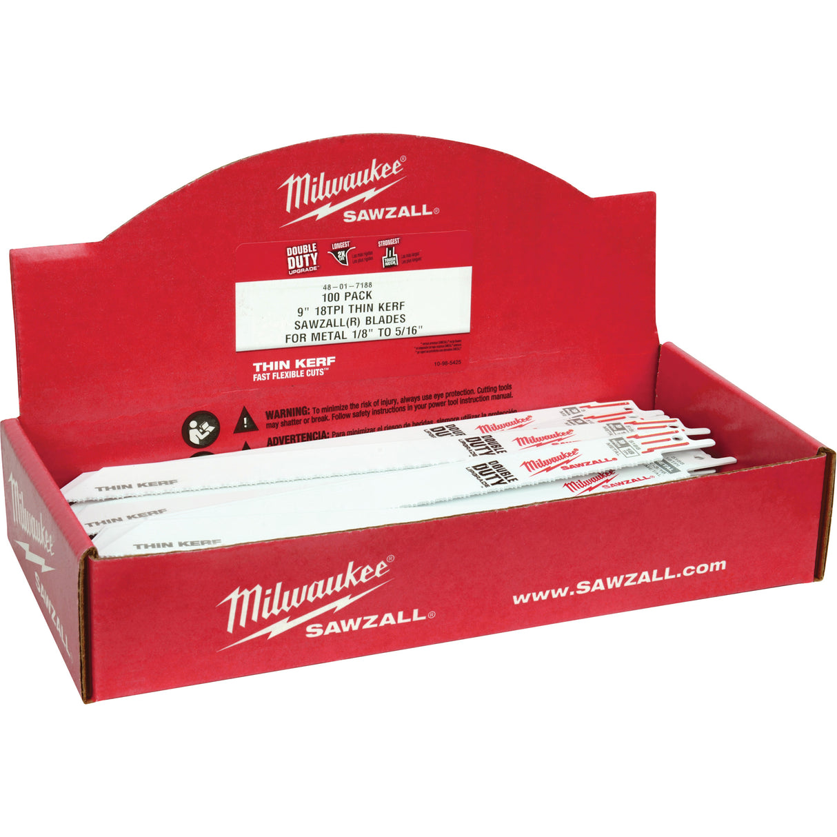 Sawzall® Reciprocating Saw Blade, Bi-Metal, 14 TPI, 9" L x 3/4" W