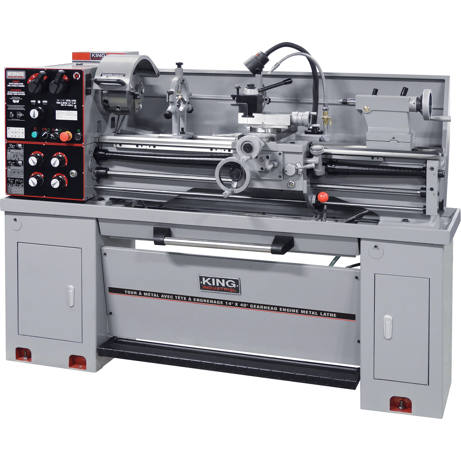 Gearhead Metal Lathes, 75" L x 32" W x 53" H