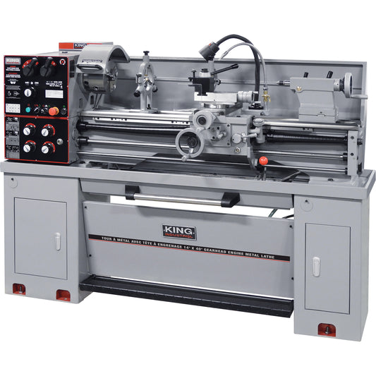 Gearhead Metal Lathes, 75" L x 32" W x 53" H