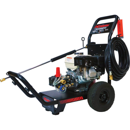 Medium-Duty Professional Pressure Washers, Gasoline, 2500 PSI, 3 GPM