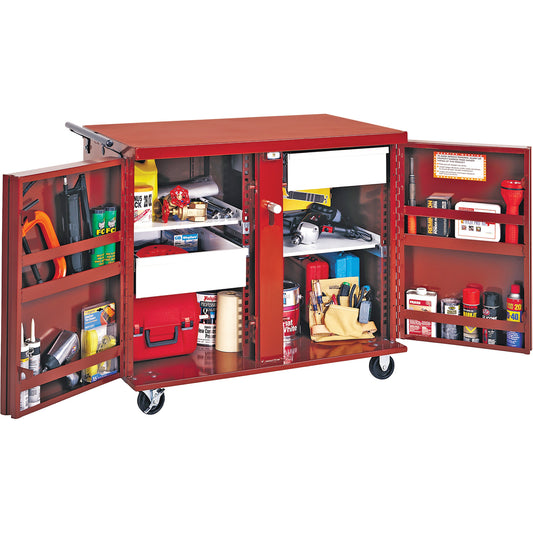 Rolling Work Bench, 43-7/8" W x 40-1/2" H x 26-7/8" D, 21.7 Cubic Feet Capacity