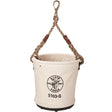 Bucket Tool Pouch, 12" L x 12" W x 12" H, Canvas, Beige