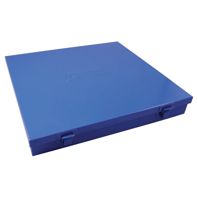 Slim Metal Box, 12" D x 11-1/2" W x 1-3/4" H, Blue