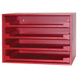 Compartment Rack, 15" D x 21" W x 15" H, Red