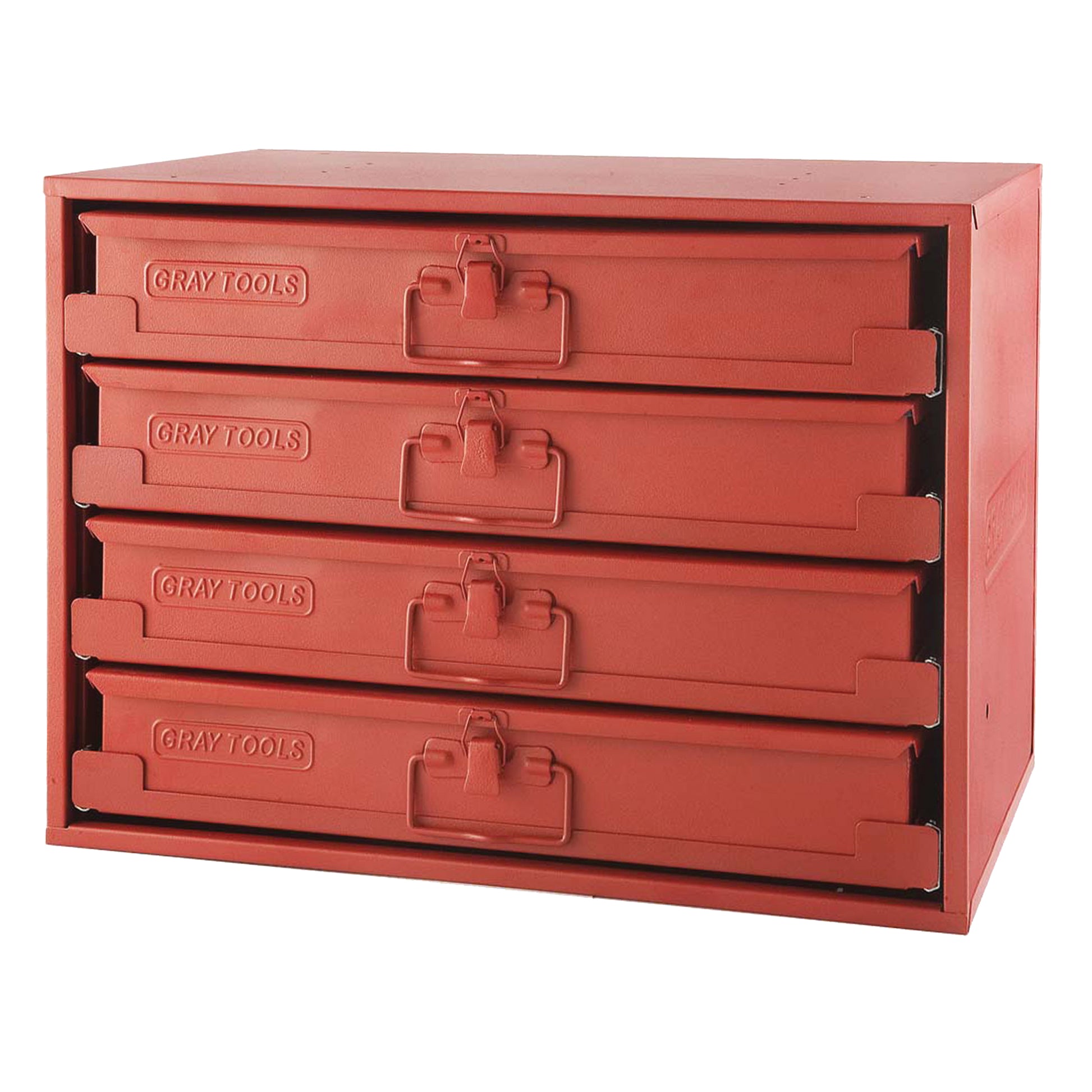 Compartment Rack With 4 Compartment Boxes, 4 Slots, 20-1/2" W x 12-1/2" D x 14-5/8" H, Red