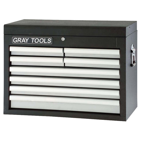 Top Chest - 8 Drawers, 26" W, 8 Drawers, Black