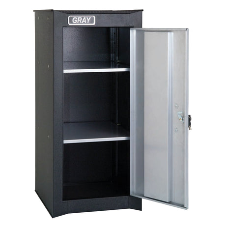 Side Rider Cabinet, 2 Drawers, 14-3/4" W x 18" D x 33-3/4" H, Black