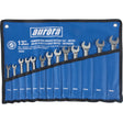 Fixed Head Wrench Set, Combination, 13 Pieces, Metric