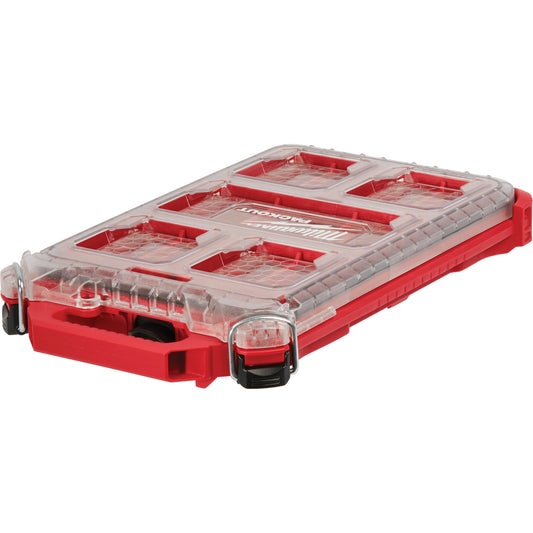 Packout™ Compact Low-Profile Organizer, 16-2/5" x 9-3/4" x 2-1/2", Black/Red