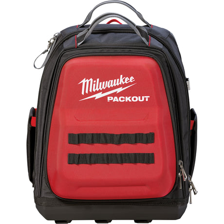 Packout™ Backpack, 15-3/4" L x 11-4/5" W, Black/Red, Ballistic