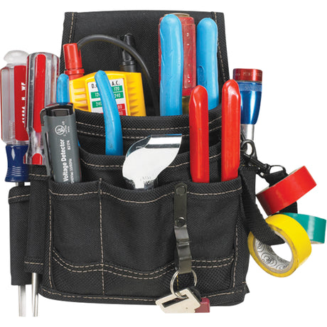 Electrician's Maintenance Pouch, Multiple Tool Holder, Polyester, 9 Pockets