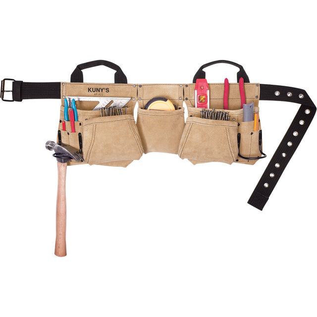 Carpenter's Tool Belt, Leather, Tan