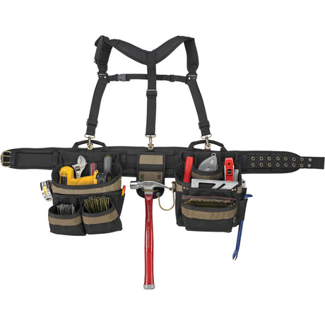 Deluxe Tool Belt, Polyester, Black