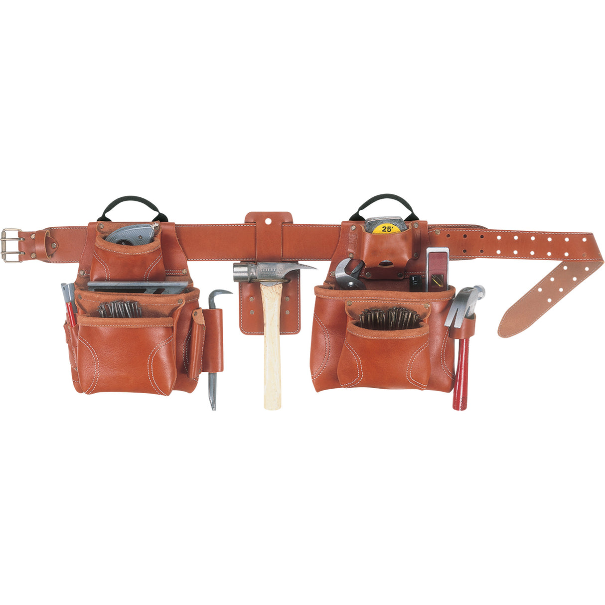 Deluxe Tool Belt Combo, Leather, Tan