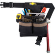 Small Deluxe Tool Belt, Polyester, Black
