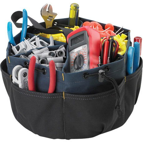 BUCKETBAG™ Tool Bag, Polyester, 18 Pockets, Black