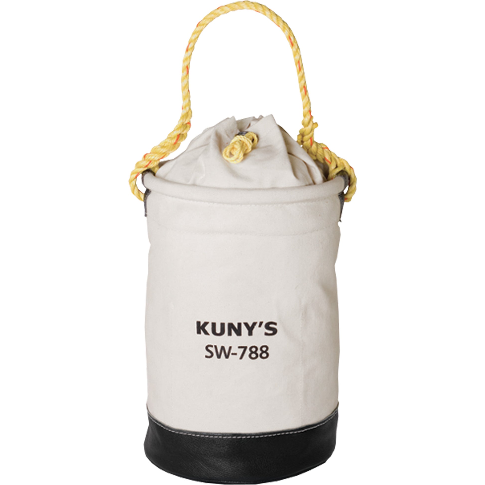 Parachute Top Tool Bucket, 11-1/2" L x 11-1/2" W x 16" H, Canvas, Beige