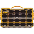 Compartment Pro Organizer, 11" W x 17-5/8" D x 2-7/8" H, Black/Yellow