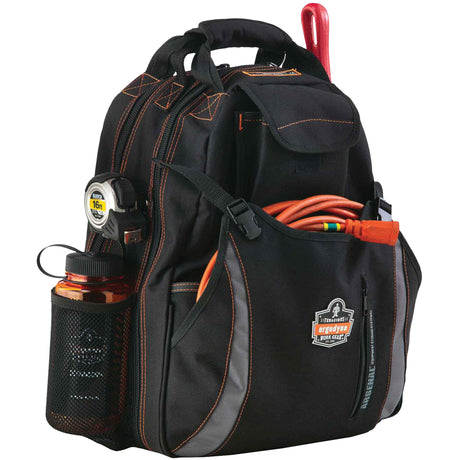 Arsenal® 5843 Tool Backpack, 13-1/2" L x 8-1/2" W, Black, Polyester