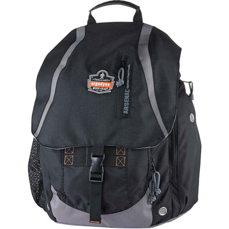 Arsenal® 5143 Tool Backpack, 15" L x 8" W, Black, Polyester