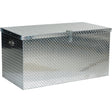 Aluminum Treadplate Portable Tool Box, 25-1/16" D x 49-1/4" W x 24" H, Silver