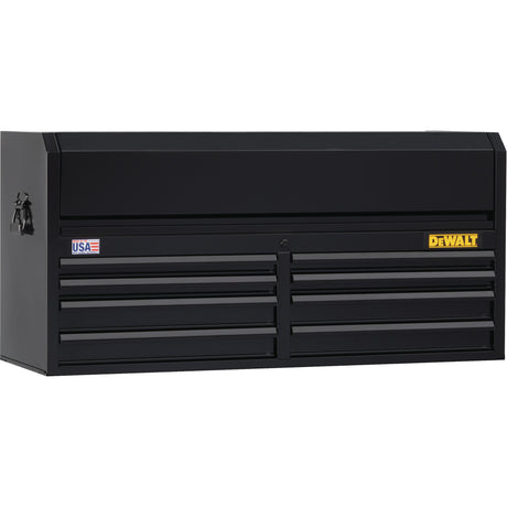 Tool Chest, 51-1/2" W, 8 Drawers, Black