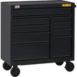 Rolling Tool Chest, 9 Drawers, 41" W x 21" D x 42-1/2" H, Black