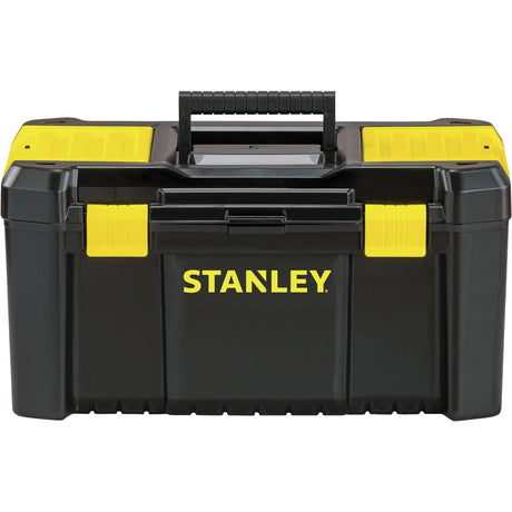 Essential® Tool Box with Tray, 19" W x 9-7/8" D x 9-3/4" H, Black/Yellow