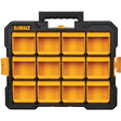 Flip-Bin Organizer, 3-7/8" W x 17-3/4" D x 13-7/8" H, Black/Yellow