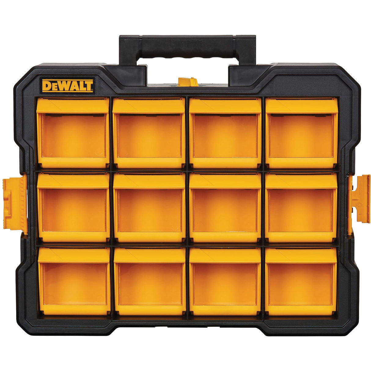 Flip-Bin Organizer, 3-7/8" W x 17-3/4" D x 13-7/8" H, Black/Yellow